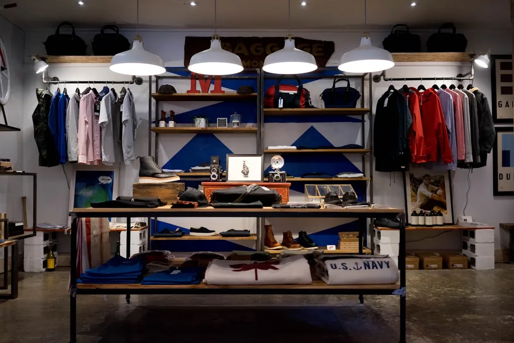 Retail fashion display — boutique wholesale supply direction